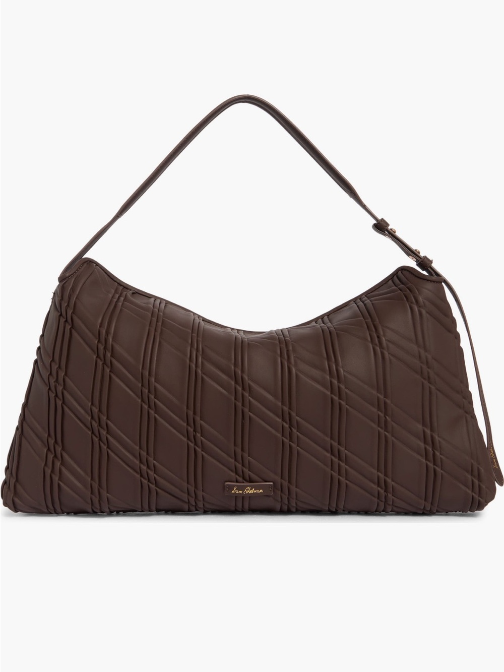 Sam Edelman Quilted Chocolate Brown Shoulder Bag